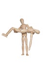 Two wooden dummy Royalty Free Stock Photo