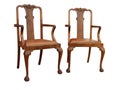 Two Wooden Vintage Chairs Royalty Free Stock Photo