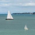 Two yachts in Hauraki Gulf Royalty Free Stock Photo