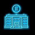 two year college neon glow icon illustration Royalty Free Stock Photo