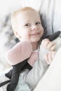 Two year old girl with blonde hair portrait Royalty Free Stock Photo