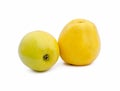 Two yellow apple Royalty Free Stock Photo