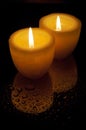 Two yellow candles