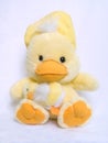 Two Yellow, cute and fluffy cuddly toy chicks