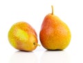 Two yellow pears Royalty Free Stock Photo