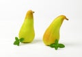 Two yellow pears Royalty Free Stock Photo