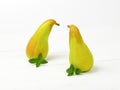 Two yellow pears Royalty Free Stock Photo