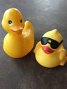 Two yellow Rubber Duckies