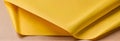 two yellow sheets of paper sitting on top of a counter Royalty Free Stock Photo