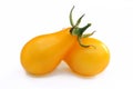 Two yellow tomatoes Royalty Free Stock Photo