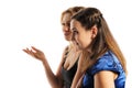 Two young attractive women Royalty Free Stock Photo