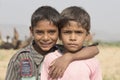 Two young boy in Pushkar Camel Mela . India Royalty Free Stock Photo