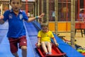 Boys on playground Royalty Free Stock Photo