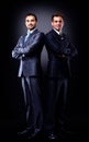 Two young businessmen full body Royalty Free Stock Photo