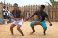 Two young dancers in Accra, Ghana