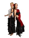 Two young girls - dancers Royalty Free Stock Photo