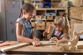 Kids Wood Crafts Royalty Free Stock Photo