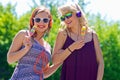 Two young girls with ice cream Royalty Free Stock Photo