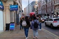 Two young ladies enjoying a nice walk in central London,Uk Royalty Free Stock Photo