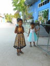 Two young Maldivian girls