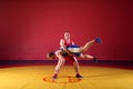 Two young men wrestlers Royalty Free Stock Photo