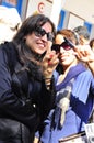 Two young women who voted