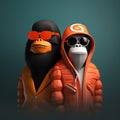 Gorillas With Sunglasses: A Playful And Stylish Zbrush Artwork