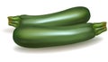 Two zucchini.