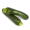 Two Zucchini over White Royalty Free Stock Photo