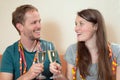 Twosome with Champagner Royalty Free Stock Photo
