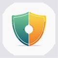 TwoTone Security Shield Vector Icon Royalty Free Stock Photo