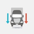 TwoWay Freight and Logistics Vector Icon Royalty Free Stock Photo
