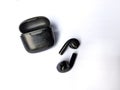 Tws or bluetooth earphone Royalty Free Stock Photo