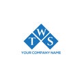 TWS letter logo design on white background. TWS creative initials letter logo concept. TWS letter design