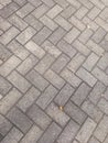 Twtsusun rectangular vlock paving is neat and synergistic Royalty Free Stock Photo