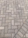 Twtsusun rectangular vlock paving is neat and synergistic Royalty Free Stock Photo