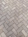 Twtsusun rectangular vlock paving is neat and synergistic Royalty Free Stock Photo