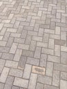 Twtsusun rectangular vlock paving is neat and synergistic Royalty Free Stock Photo