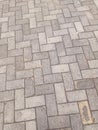 Twtsusun rectangular vlock paving is neat and synergistic Royalty Free Stock Photo