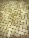 Twtsusun rectangular vlock paving is neat and synergistic Royalty Free Stock Photo