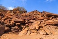 Twyfelfontein, site of ancient rock engravings in the Kunene Region of north-western Namibia