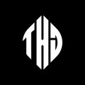 TXI circle letter logo design with circle and ellipse shape. TXI ellipse letters with typographic style. The three initials form a Royalty Free Stock Photo