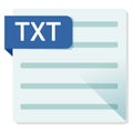 TXT document. File format square icon. Royalty Free Stock Photo