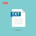 Txt file document vector icon design isolated Royalty Free Stock Photo