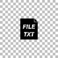 TXT file icon flat Royalty Free Stock Photo