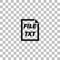 TXT File icon flat Royalty Free Stock Photo