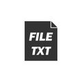 TXT file icon flat Royalty Free Stock Photo