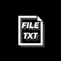TXT File icon flat Royalty Free Stock Photo