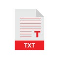 TXT format file Template for your design Royalty Free Stock Photo