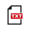 The TXT icon. Text file format symbol. Flat Royalty Free Stock Photo